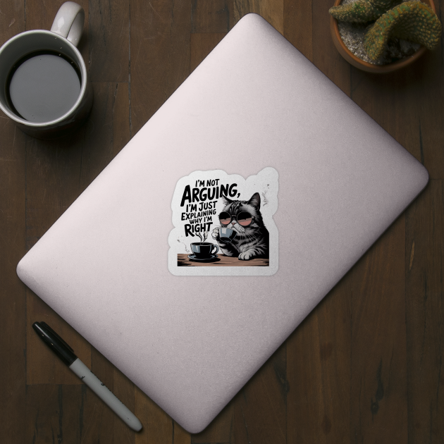 I'm Not Arguing – Funny Sarcastic Quote by Stylish Shirt